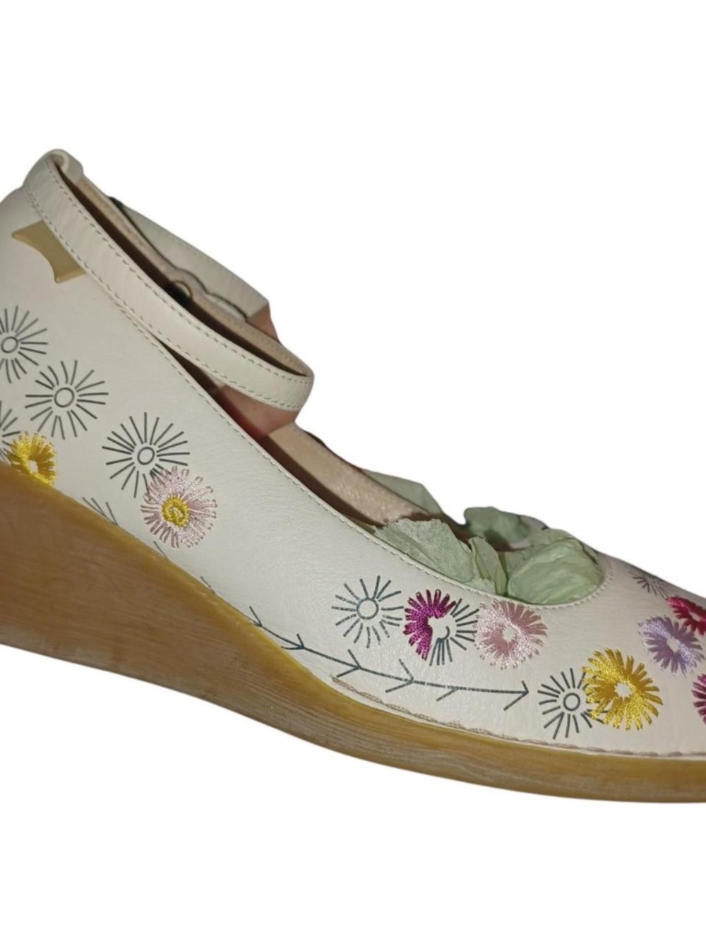 camper floral wedges